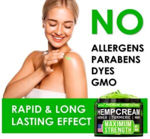Hemp Cream Pain Reliever All Natural - Amazon - SaferCures.com